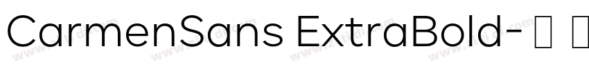 CarmenSans ExtraBold字体转换